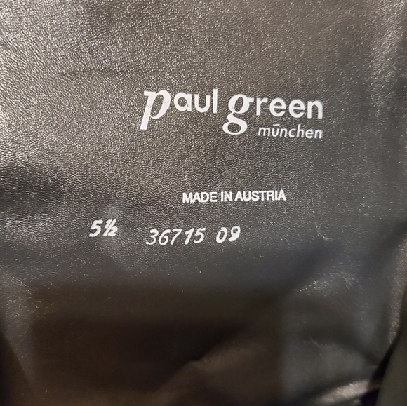 Paul Green Black Leather Zip-up Boots - Picture 6 of 7